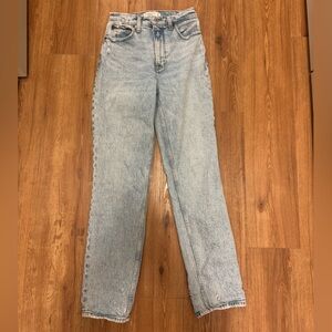 Abercrombie & Fitch Straight Leg Jeans Curve Love